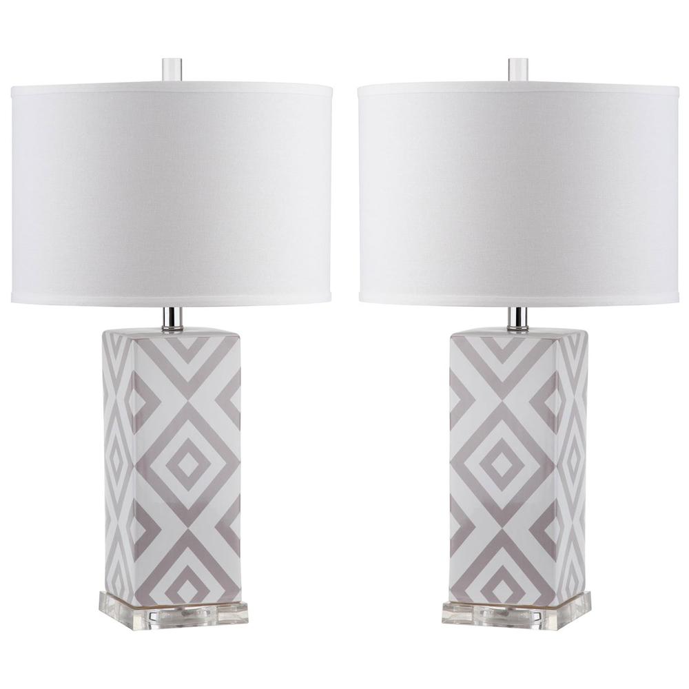 DIAMONDS 27-INCH H TABLE LAMP, LIT4135C-SET2. Picture 1