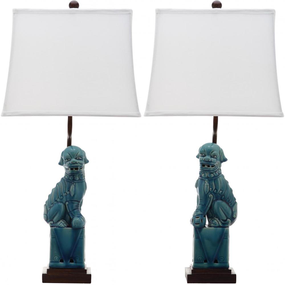 FOO 28.5-INCH H DOG TABLE LAMP, LIT4137A-SET2. Picture 1