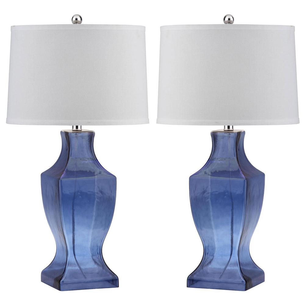 GLASS 29-INCH H BOTTOM LAMP, LIT4156C-SET2. Picture 1