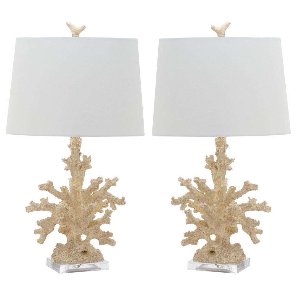 CORAL BRANCH 28.5-INCH H TABLE LAMP, LIT4161A-SET2. Picture 1