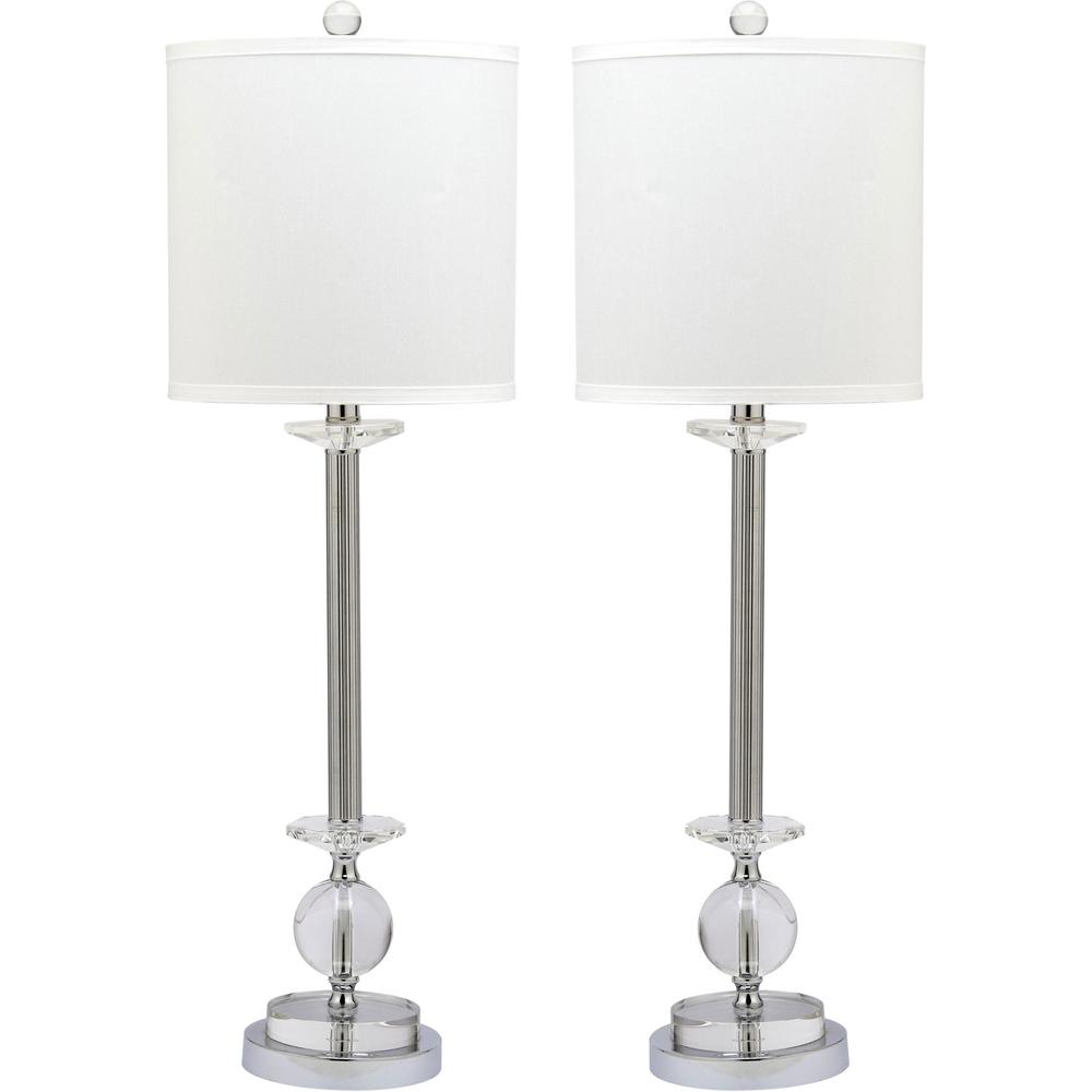 MARLA 31-INCH H CRYSTAL CANDLESTICK LAMP. Picture 1