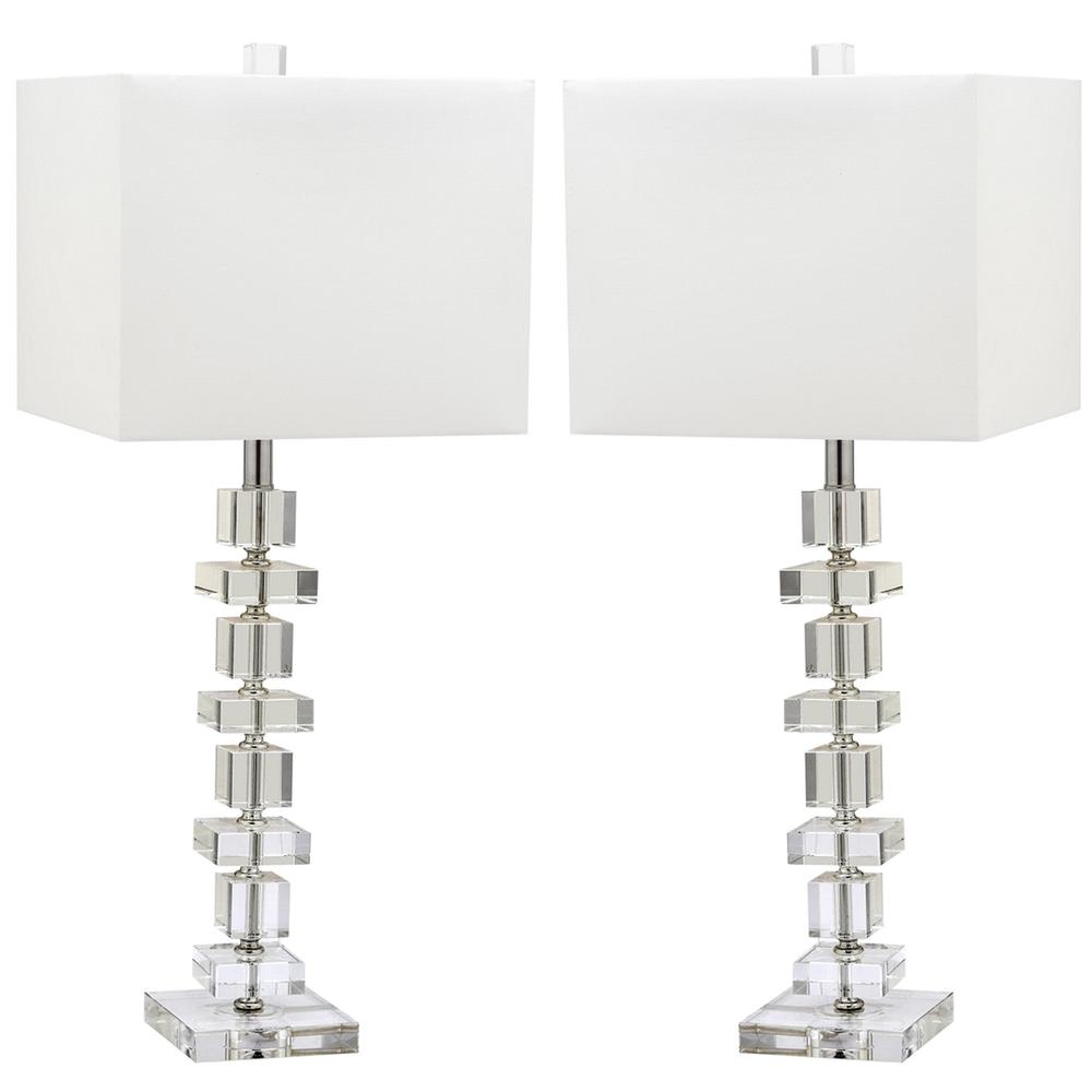 DECO 28.5-INCH H CRYSTAL TABLE LAMP. Picture 1