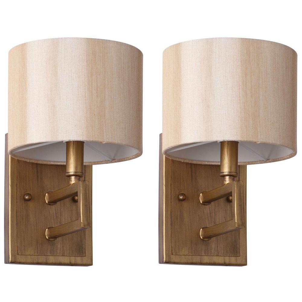 CATENA ANTIQUE GOLD 9.5-INCH H SCONCE. Picture 1