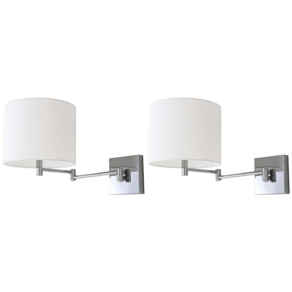 LILLIAN CHROME 12-INCH H WALL SCONCE. Picture 1