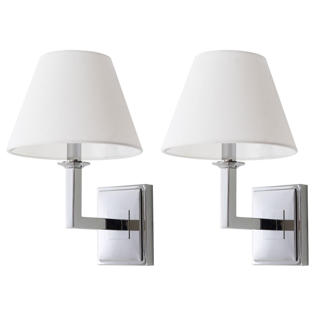 PAULINE CHROME 14.5-INCH H WALL SCONCE. Picture 1