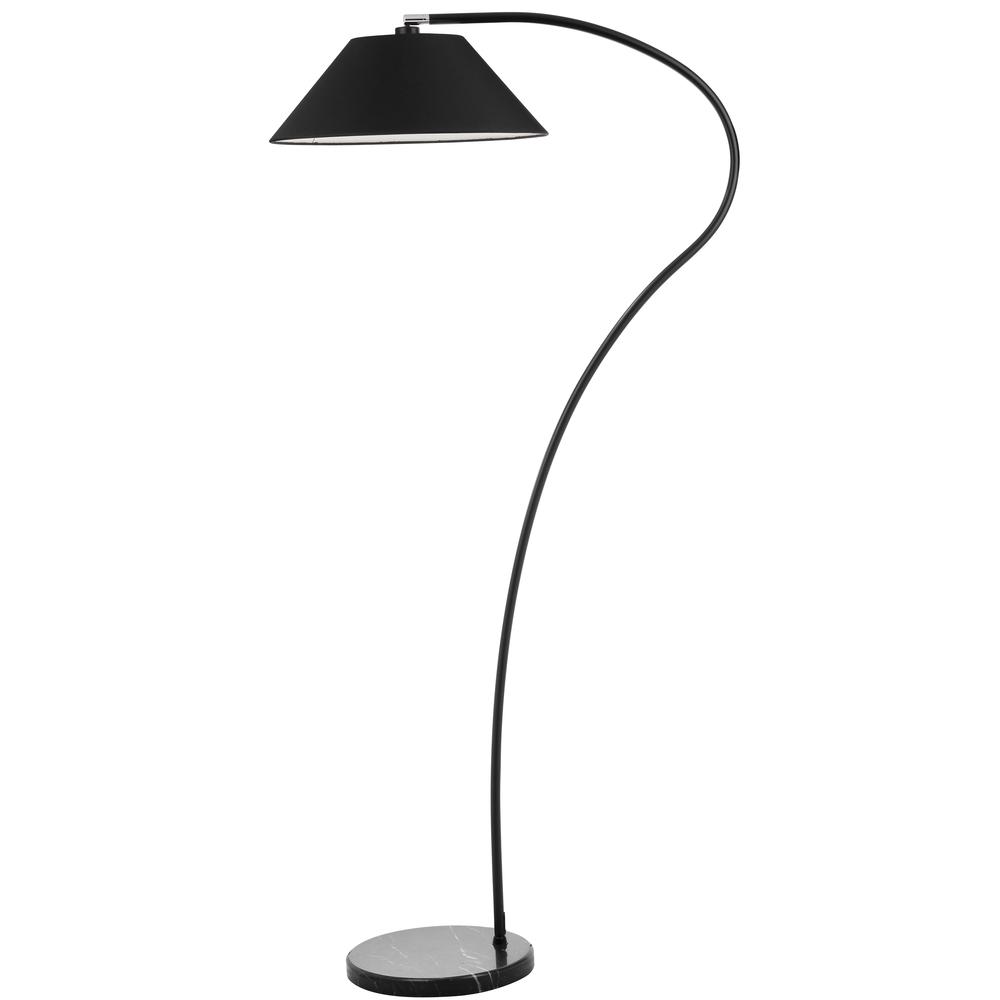 Lumi Arc 69-Inch H Floor Lamp, Black. Picture 3