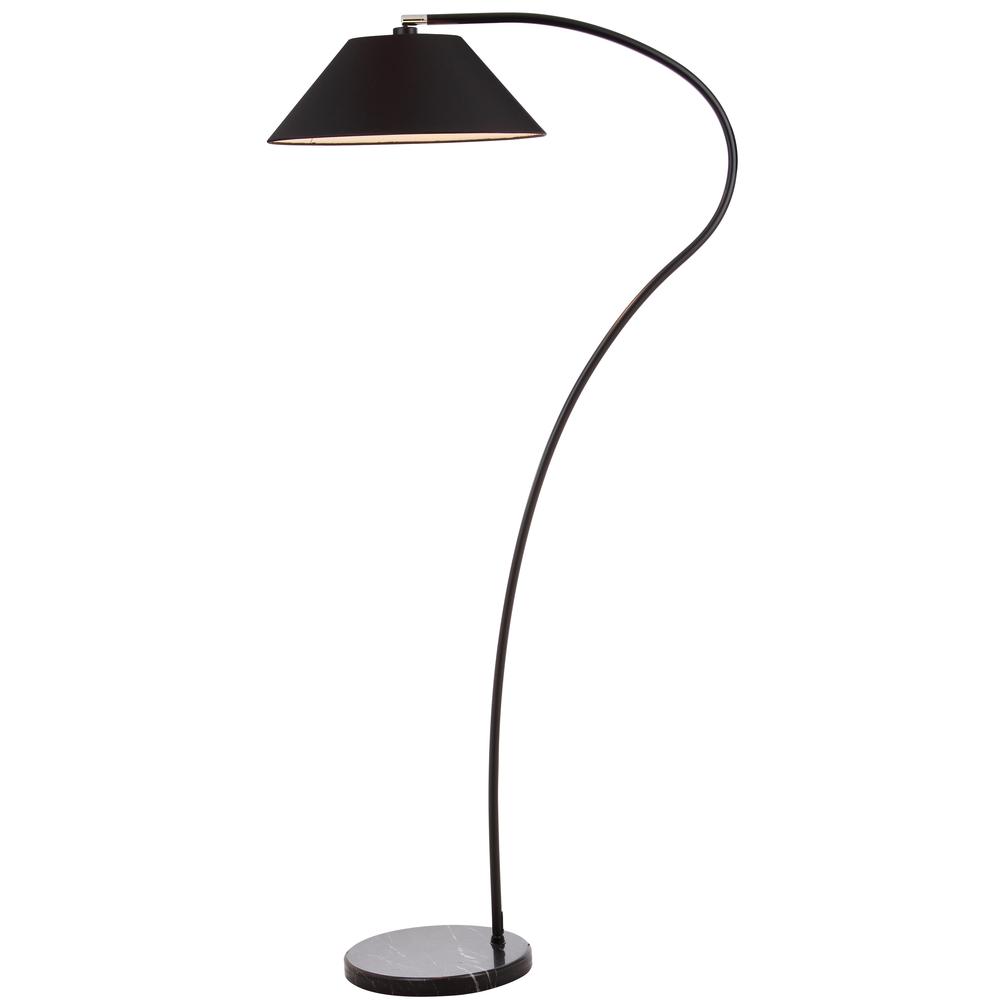Lumi Arc 69-Inch H Floor Lamp, Black. Picture 5