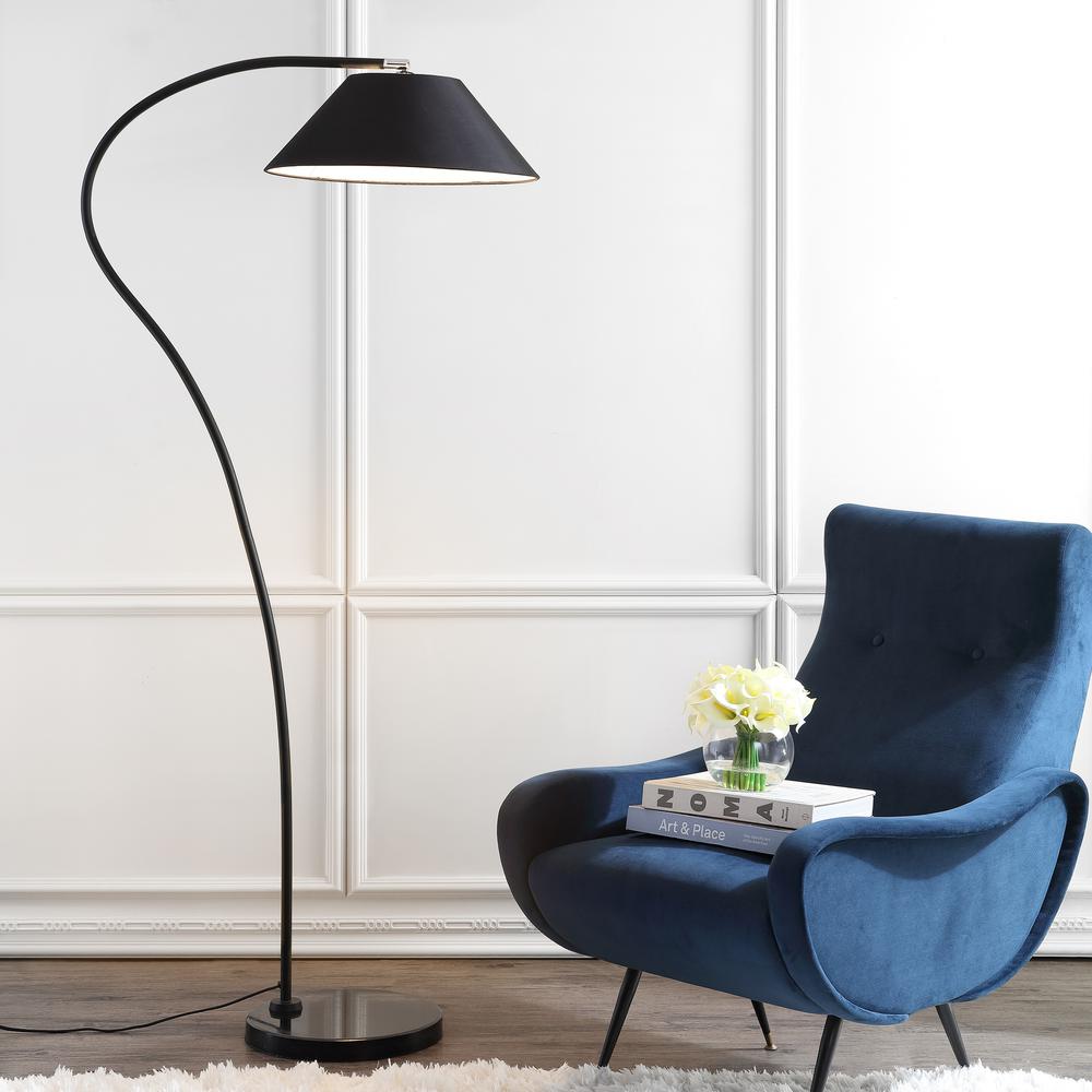 Lumi Arc 69-Inch H Floor Lamp, Black. Picture 4