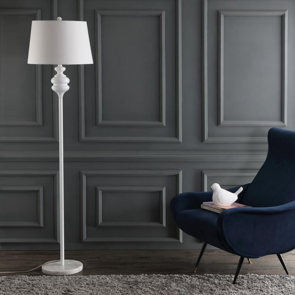 Torc 67.5-Inch H Floor Lamp, White. Picture 2