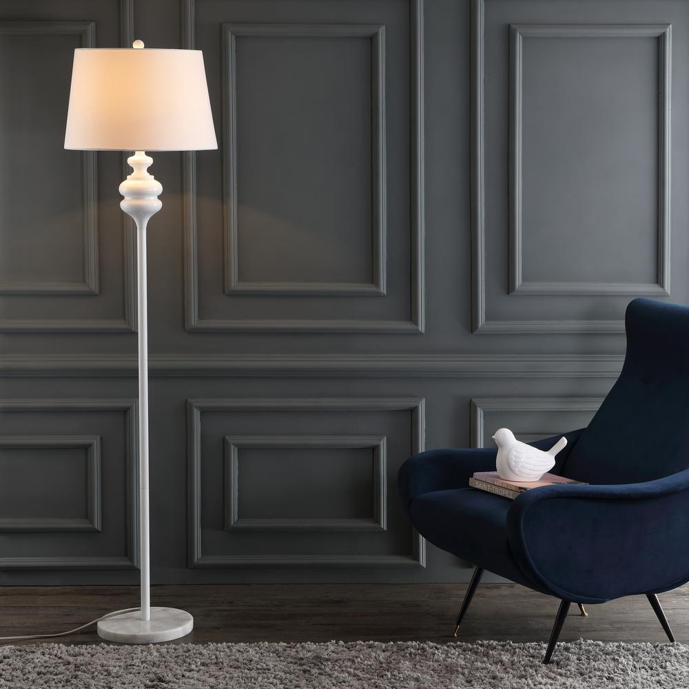 Torc 67.5-Inch H Floor Lamp, White. Picture 4