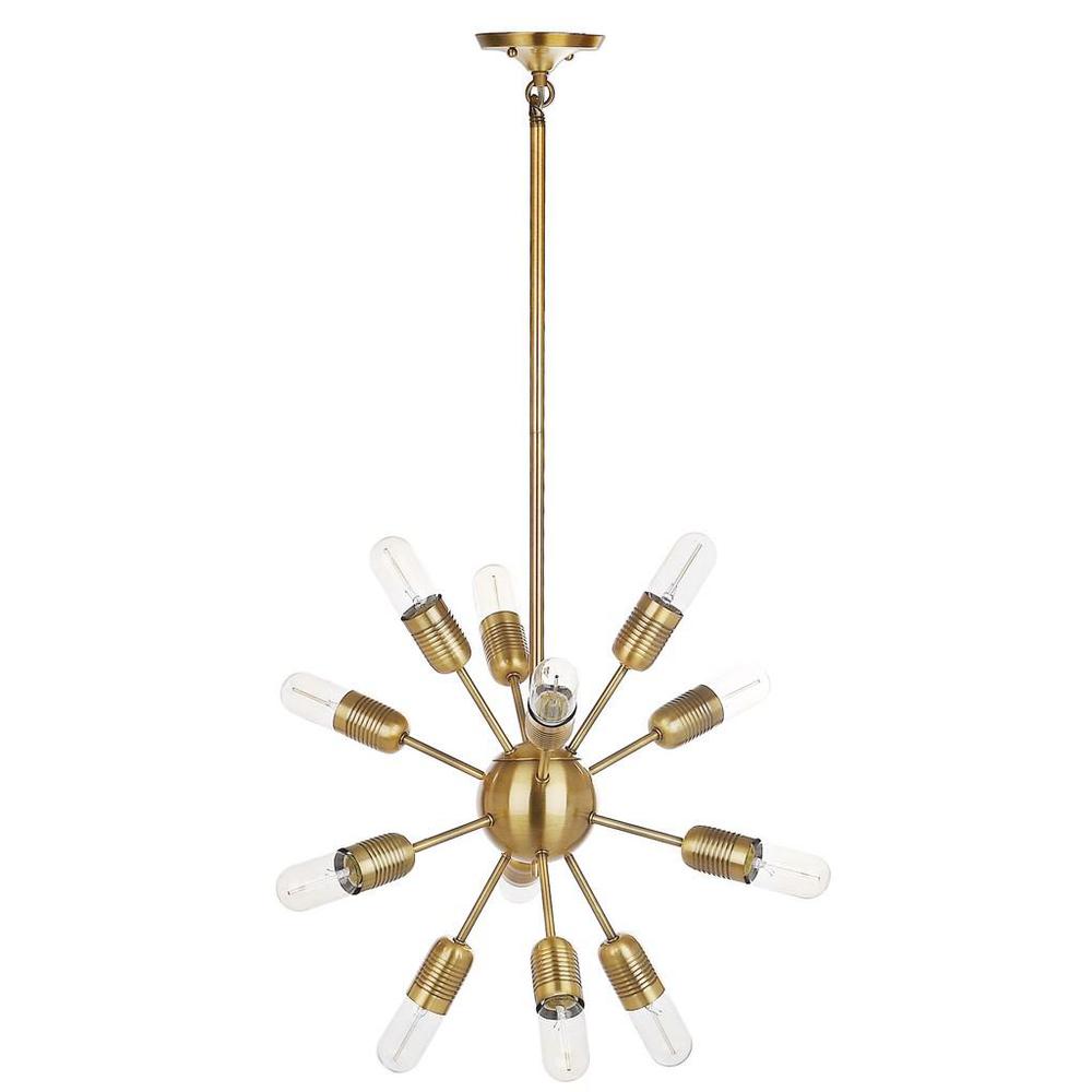 RAGING 12 LIGHT GOLD 17.5-INCH DIA SOLACE PENDANT. Picture 1