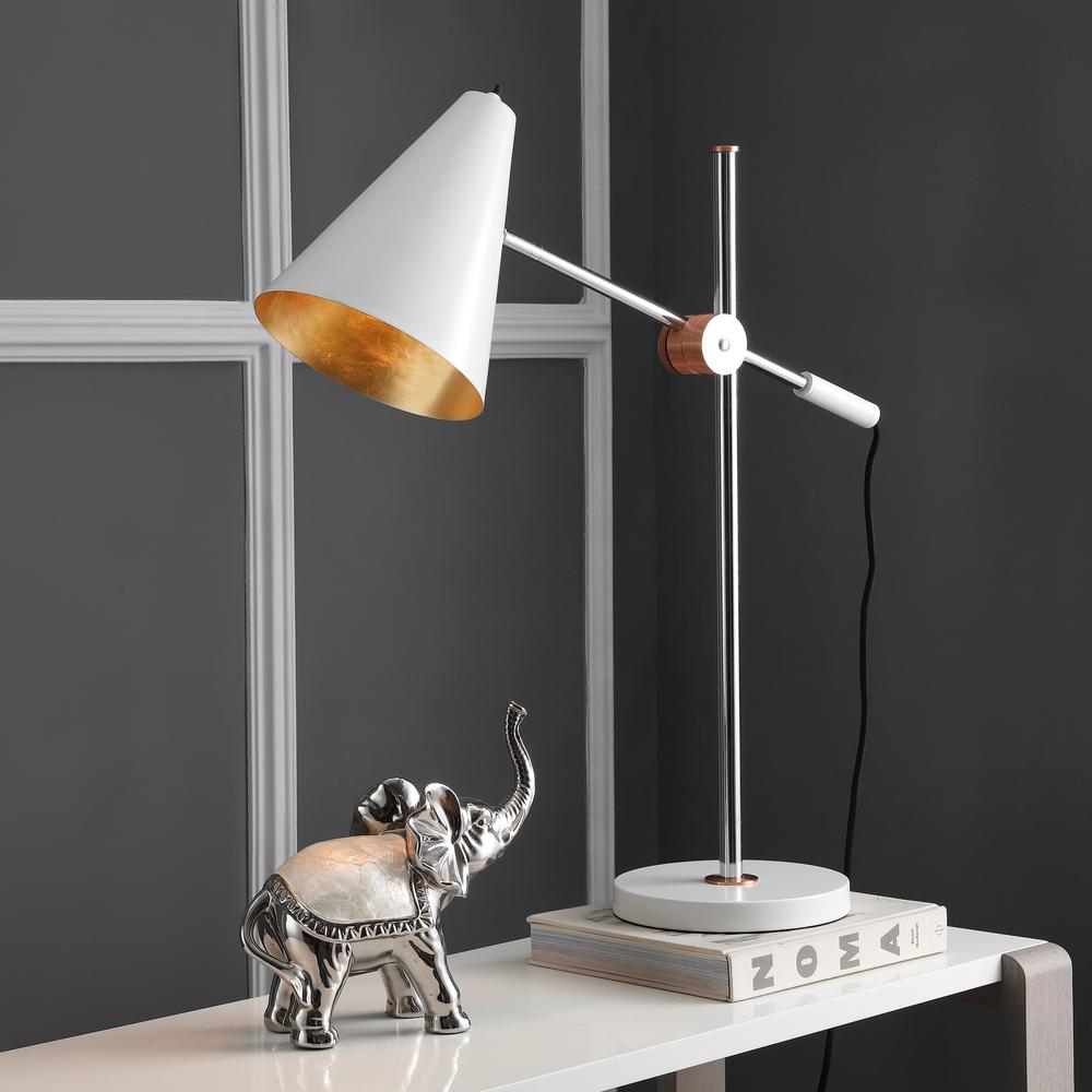 Alexus 28-Inch H Table Lamp, White. Picture 6