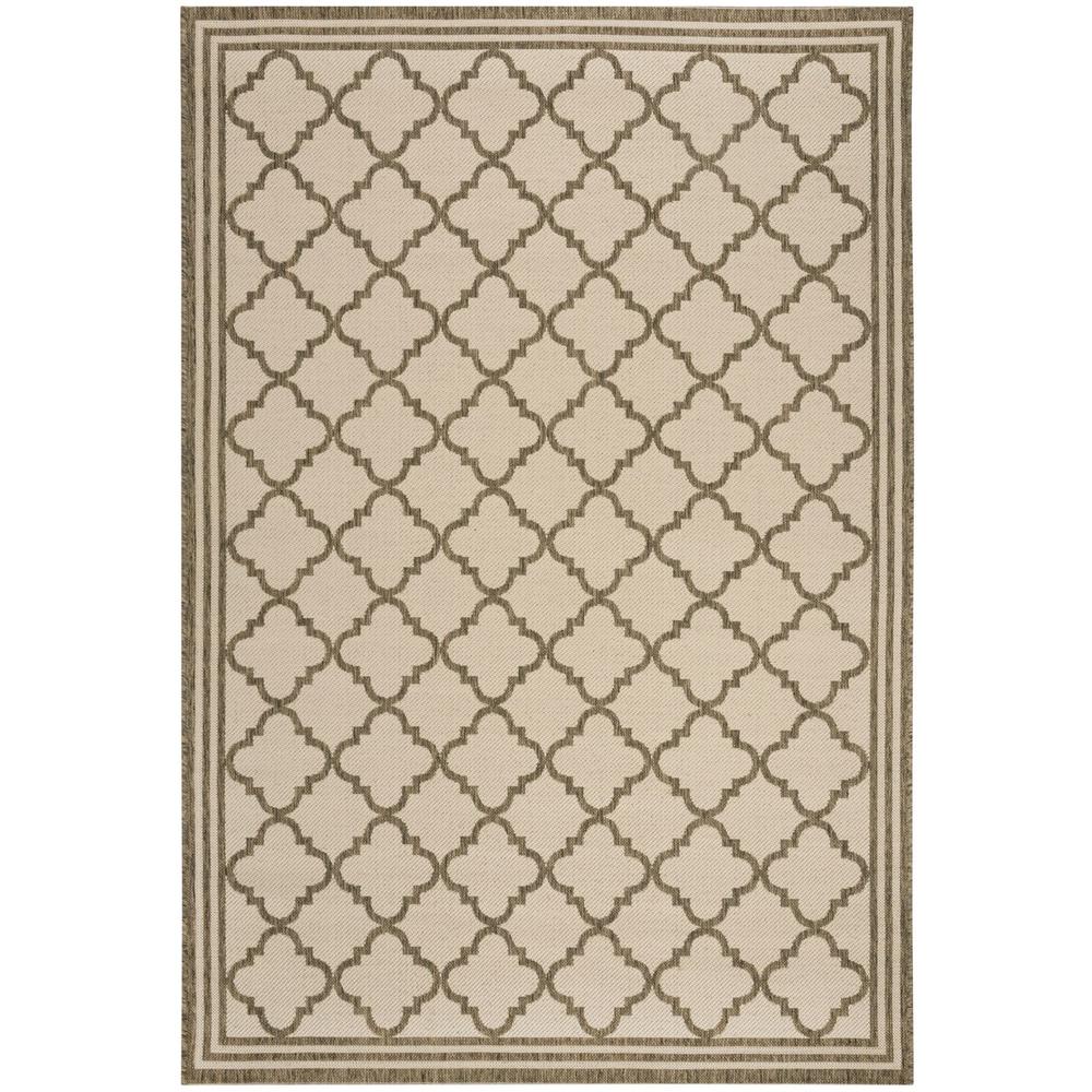 LINDEN 100, CREAM / BEIGE, 5'-1" X 7'-6", Area Rug, LND121C-5. Picture 1