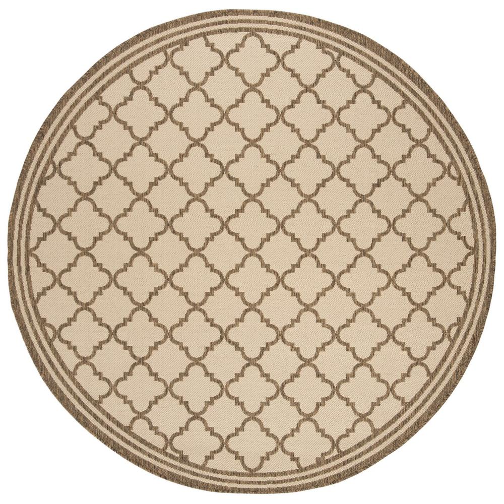 LINDEN 100, CREAM / BEIGE, 6'-7" X 6'-7" Round, Area Rug, LND121C-6R. Picture 1