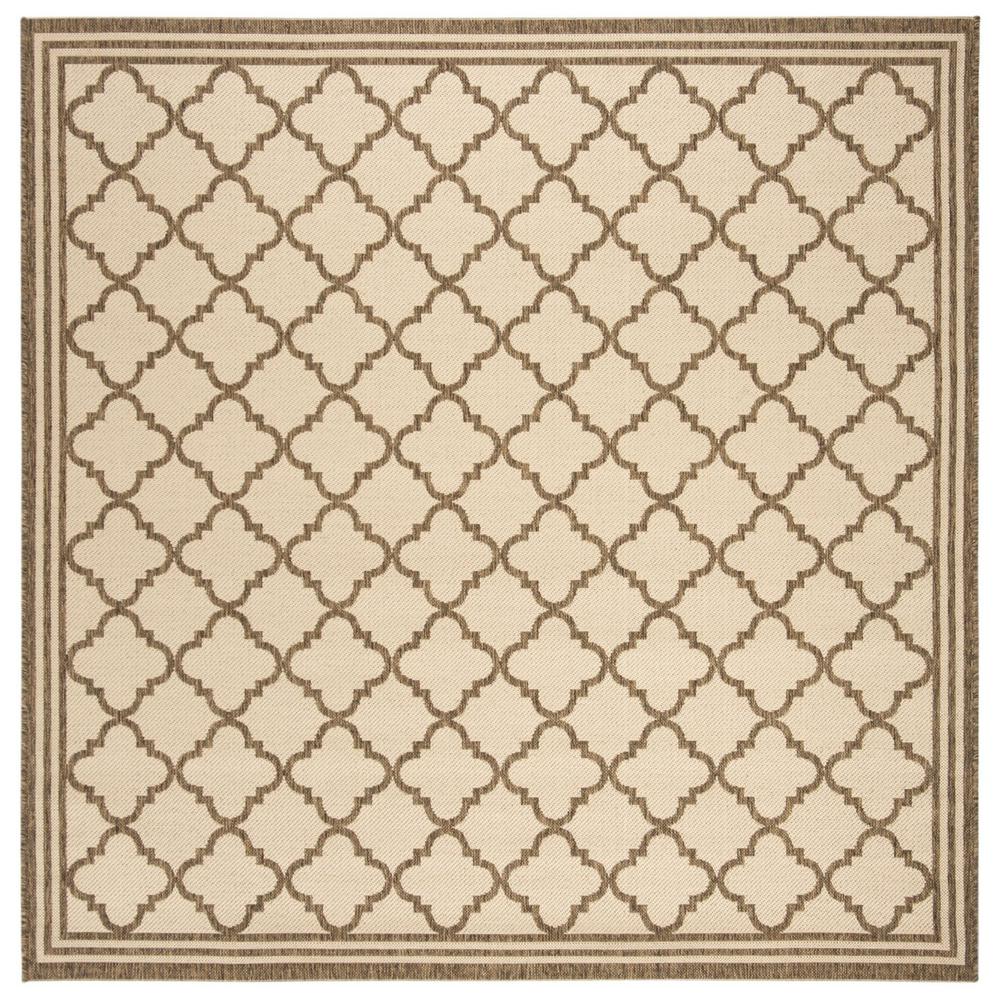 LINDEN 100, CREAM / BEIGE, 6'-7" X 6'-7" Square, Area Rug, LND121C-6SQ. Picture 1