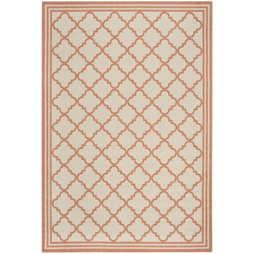 LINDEN 100, CREAM / RUST, 5'-1" X 7'-6", Area Rug, LND121R-5. Picture 1