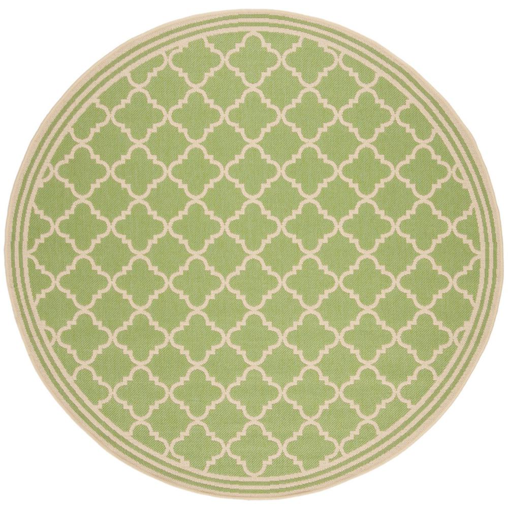 LINDEN 100, OLIVE / CREAM, 6'-7" X 6'-7" Round, Area Rug, LND121X-6R. Picture 1