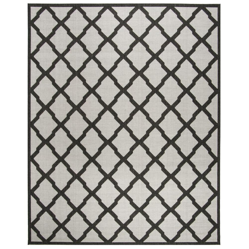 LINDEN 100, LIGHT GREY / CHARCOAL, 8' X 10', Area Rug, LND122A-8. Picture 1