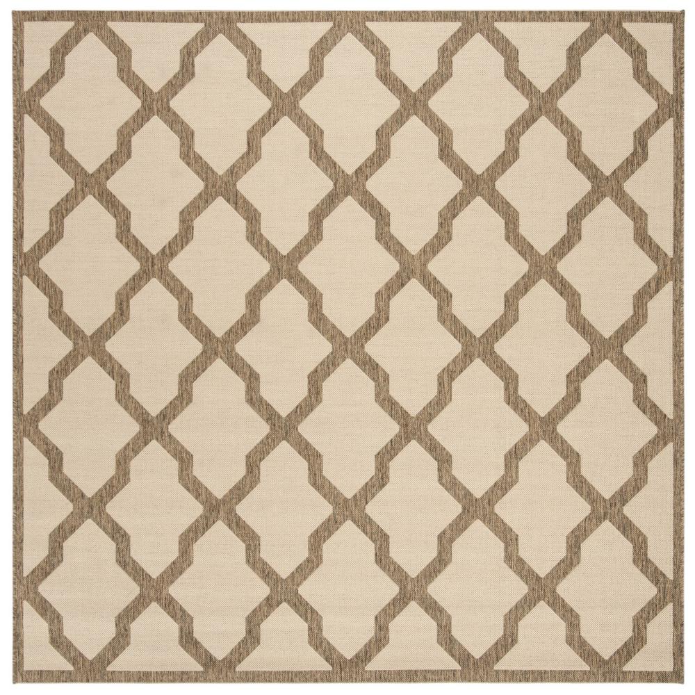 LINDEN 100, CREAM / BEIGE, 6'-7" X 6'-7" Square, Area Rug, LND122C-6SQ. Picture 1