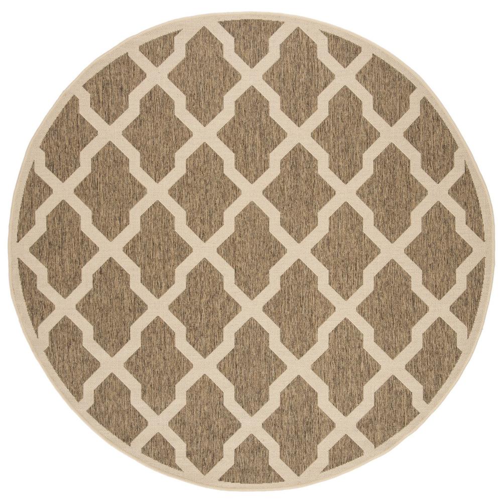 LINDEN 100, BEIGE / CREAM, 6'-7" X 6'-7" Round, Area Rug, LND122D-6R. Picture 1