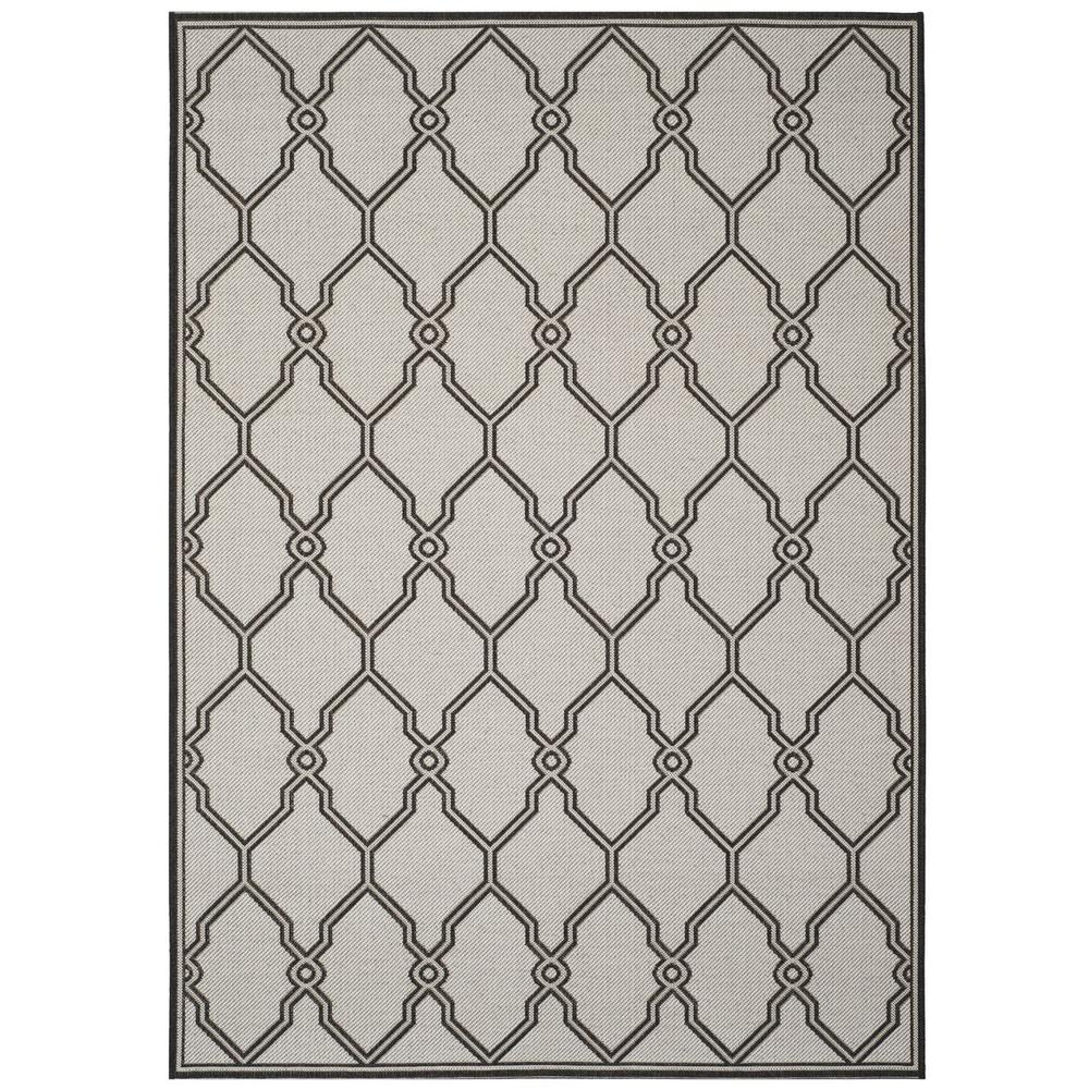 LINDEN 100, LIGHT GREY / CHARCOAL, 5'-1" X 7'-6", Area Rug, LND124A-5. Picture 1