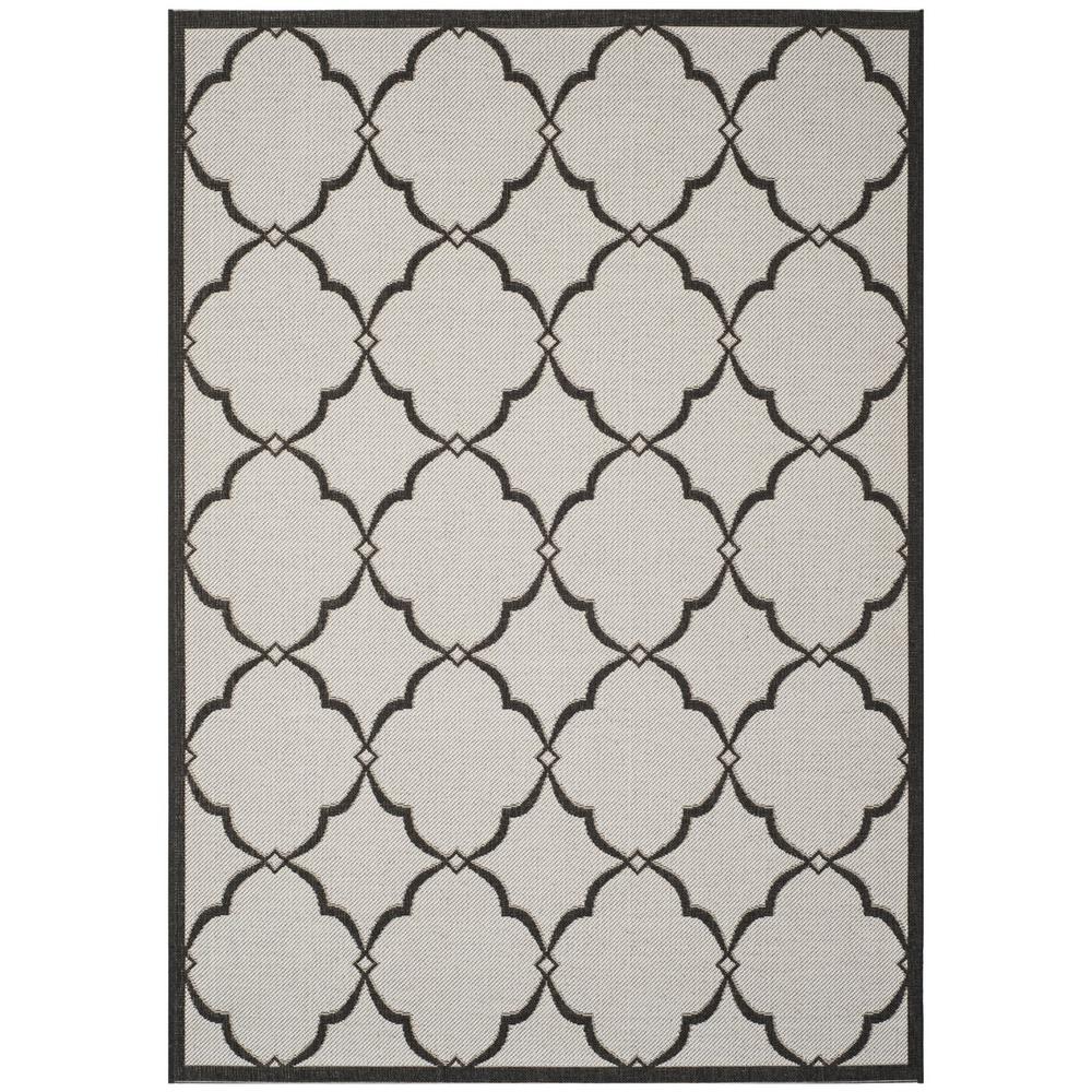 LINDEN 100, LIGHT GREY / CHARCOAL, 5'-1" X 7'-6", Area Rug, LND125A-5. Picture 1