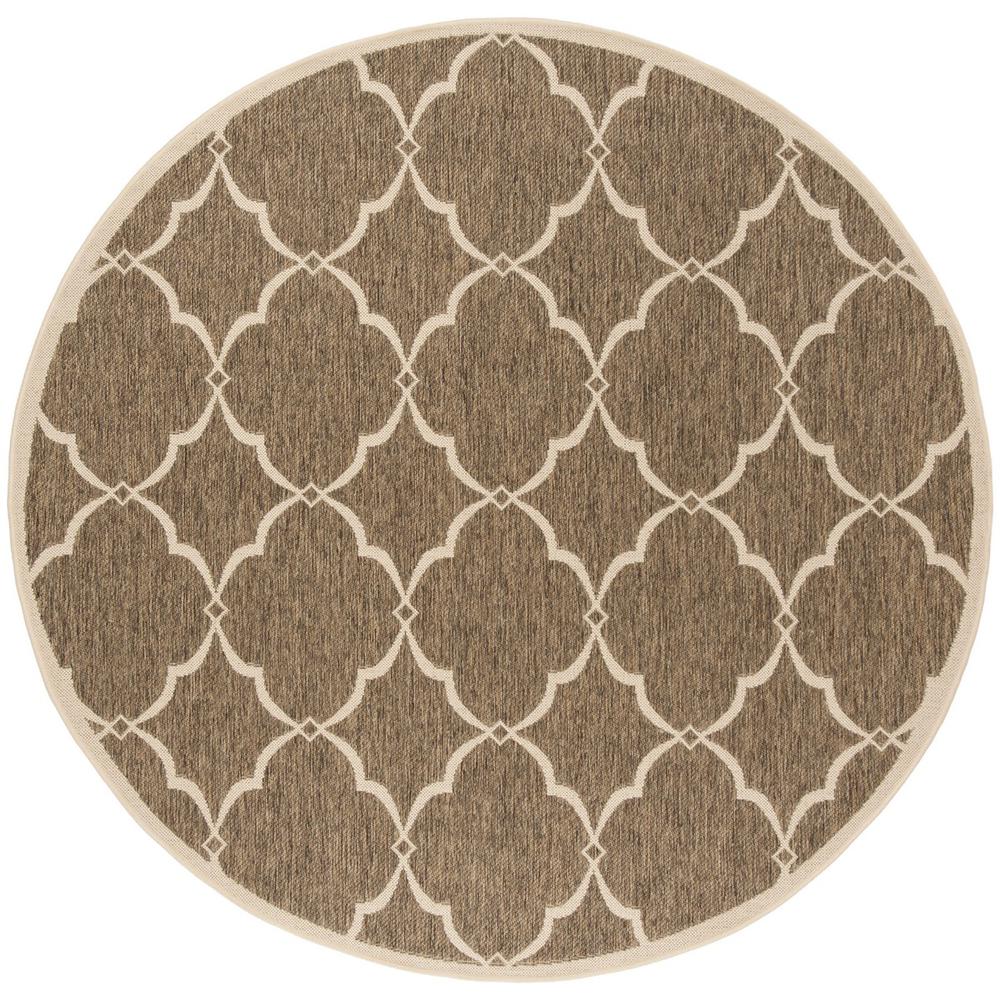 LINDEN 100, BEIGE / CREAM, 6'-7" X 6'-7" Round, Area Rug, LND125D-6R. Picture 1