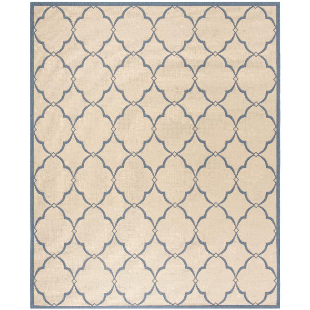 LINDEN 100, CREAM / BLUE, 8' X 10', Area Rug, LND125N-8. Picture 1