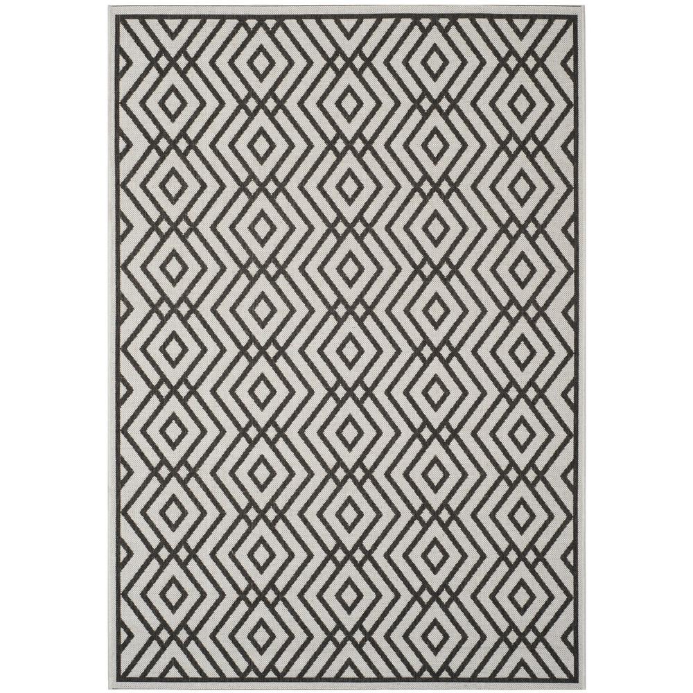 LINDEN 100, LIGHT GREY / CHARCOAL, 5'-1" X 7'-6", Area Rug, LND126A-5. Picture 1