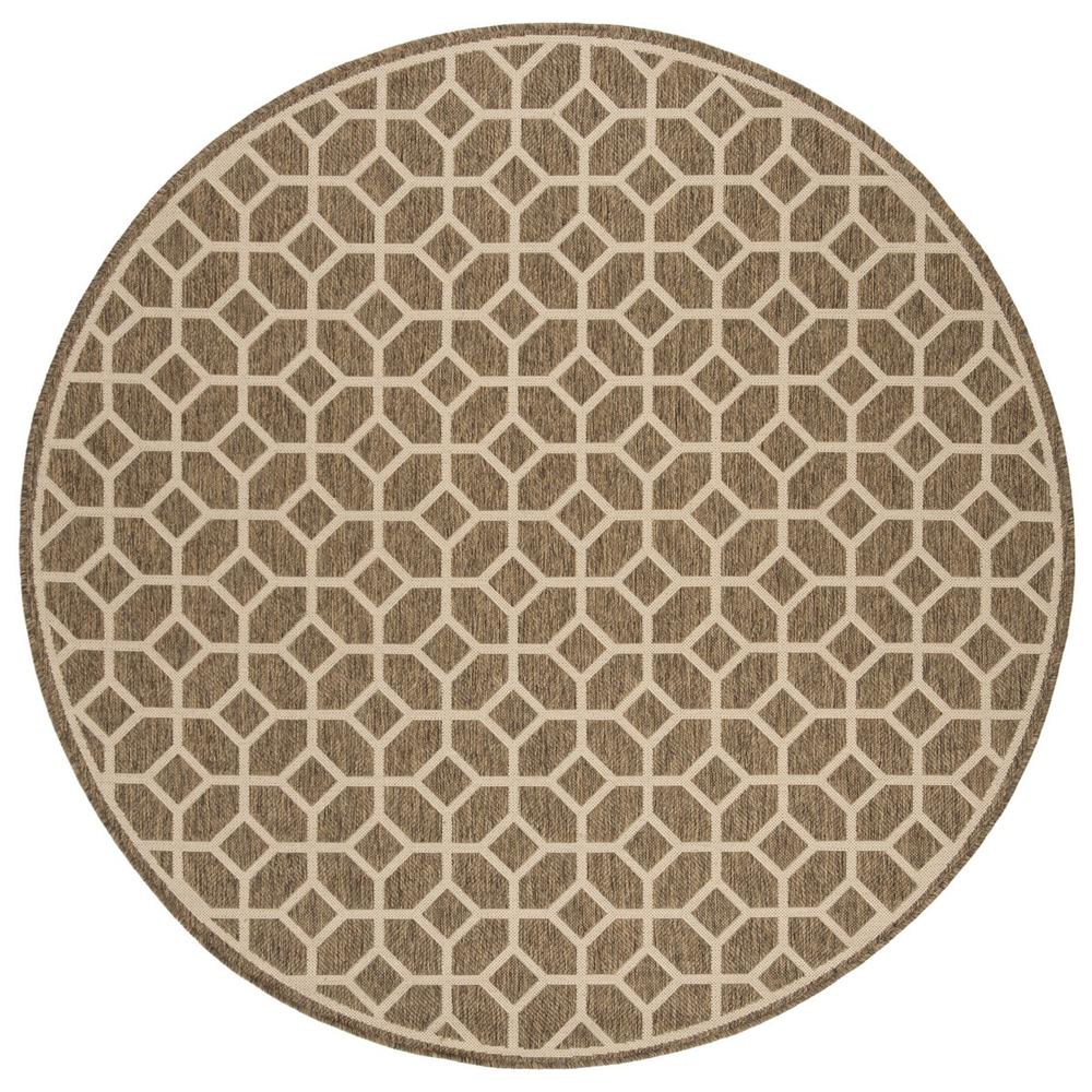 LINDEN 100, BEIGE / CREAM, 6'-7" X 6'-7" Round, Area Rug, LND127D-6R. Picture 1