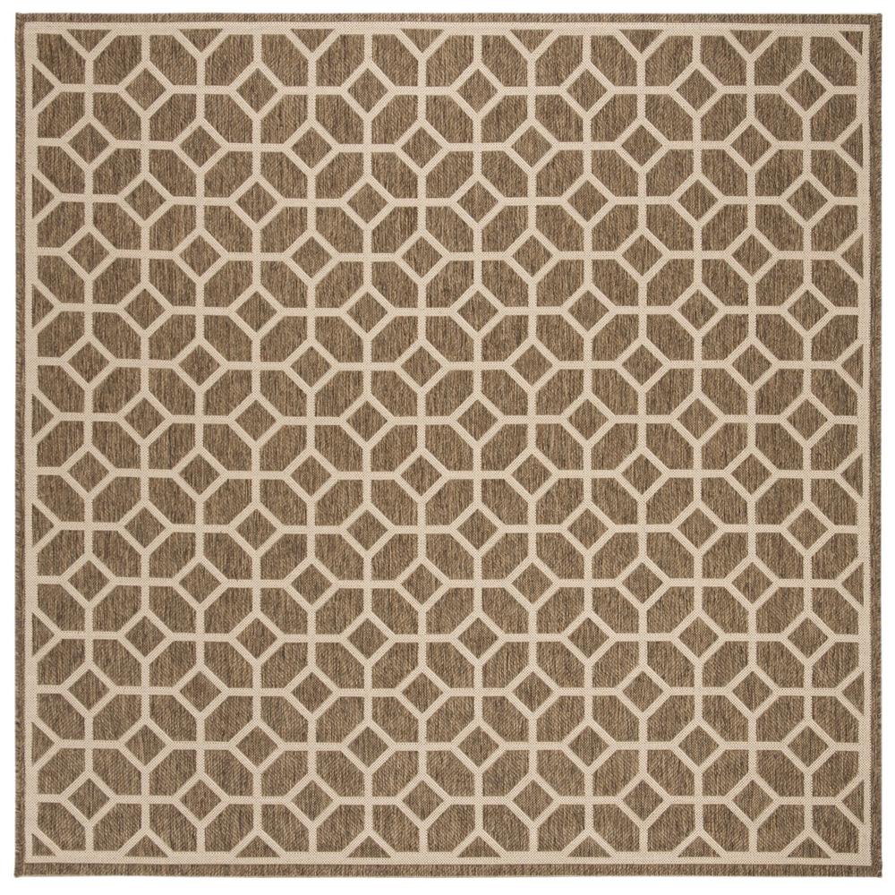 LINDEN 100, BEIGE / CREAM, 6'-7" X 6'-7" Square, Area Rug, LND127D-6SQ. Picture 1