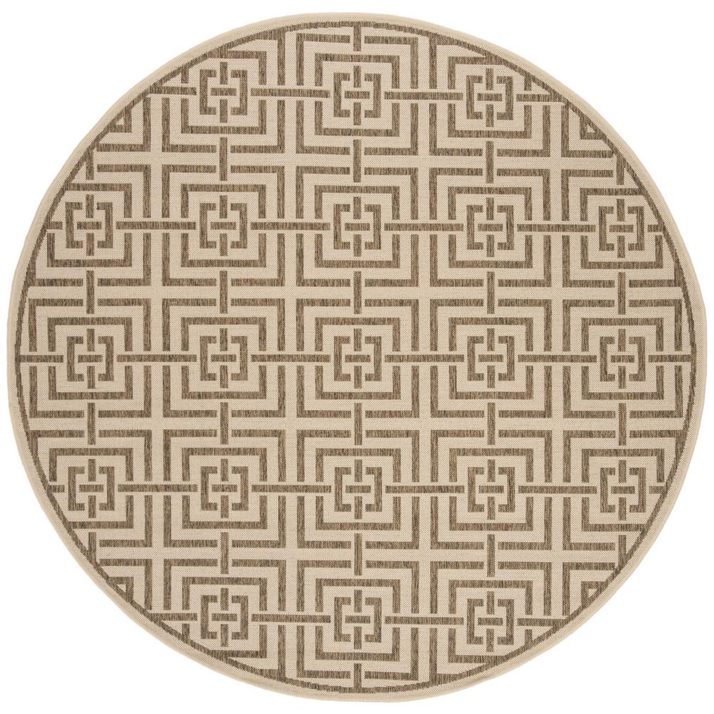 LINDEN 100, CREAM / BEIGE, 6'-7" X 6'-7" Round, Area Rug, LND128C-6R. Picture 1