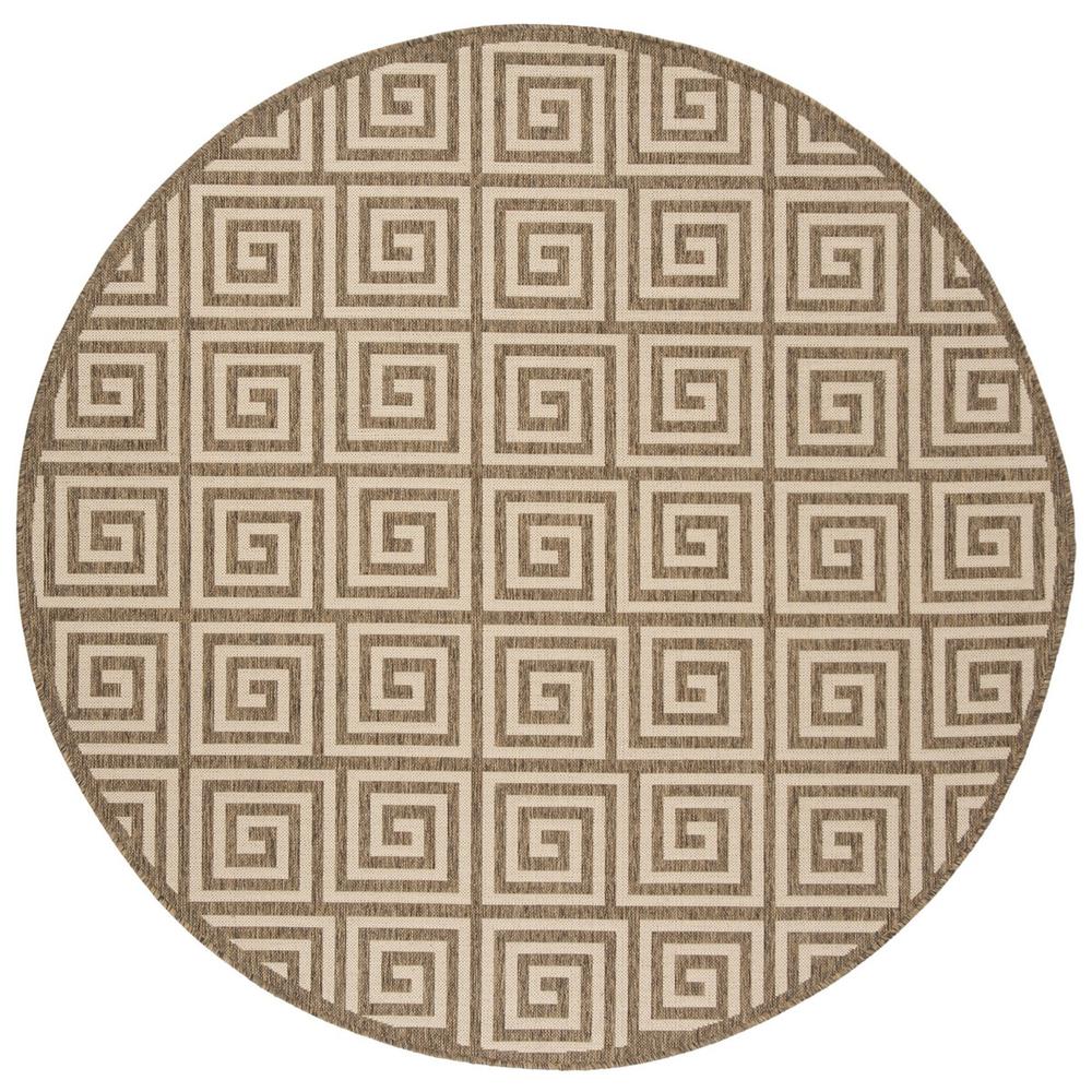 LINDEN 100, CREAM / BEIGE, 6'-7" X 6'-7" Round, Area Rug, LND129C-6R. Picture 1
