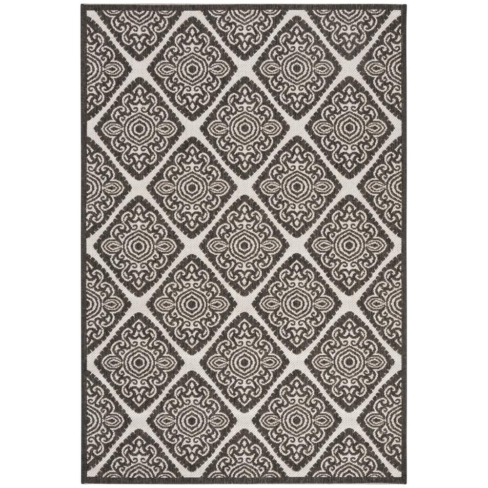LINDEN 100, LIGHT GREY / CHARCOAL, 4' X 6', Area Rug, LND132A-4. Picture 1