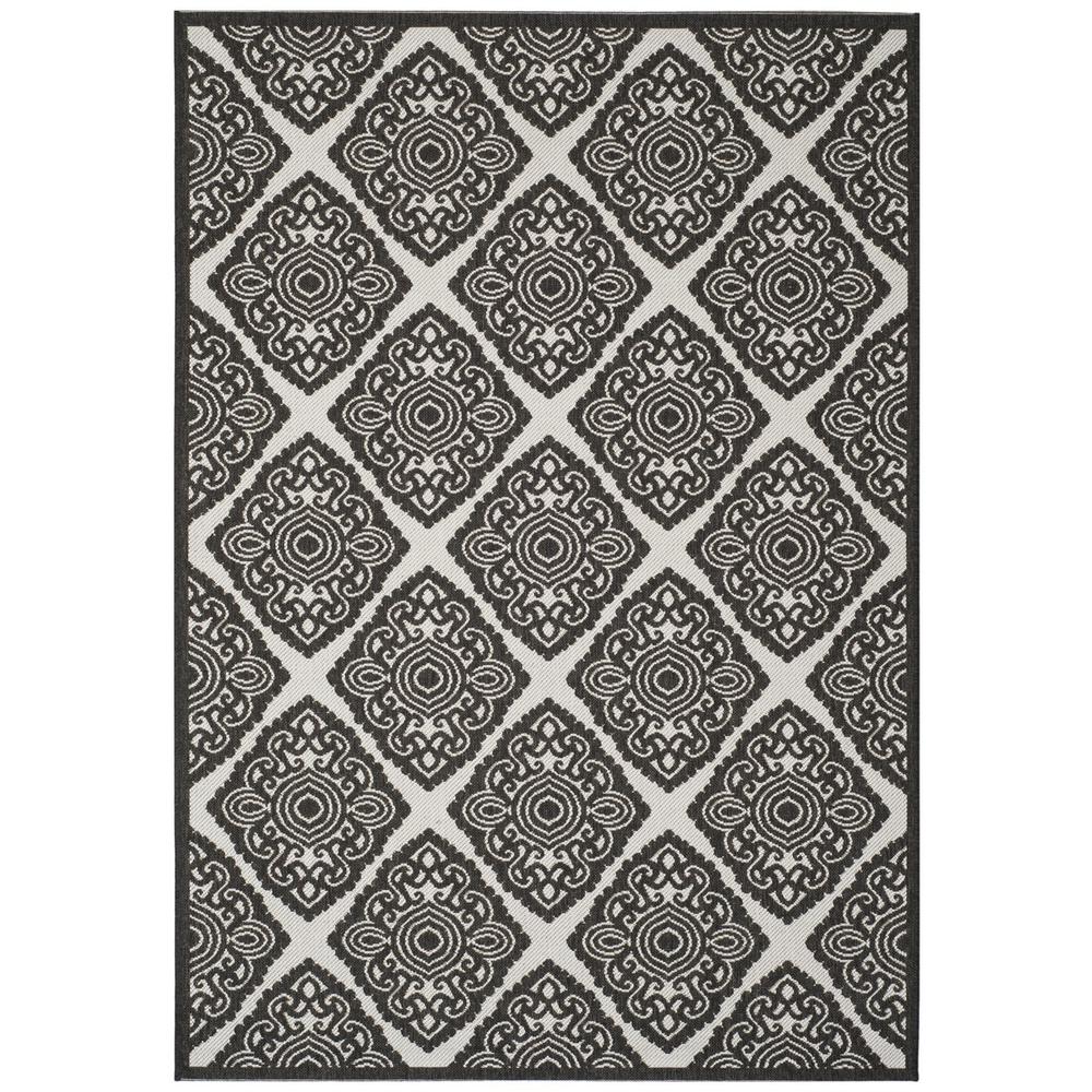 LINDEN 100, LIGHT GREY / CHARCOAL, 5'-1" X 7'-6", Area Rug, LND132A-5. Picture 1