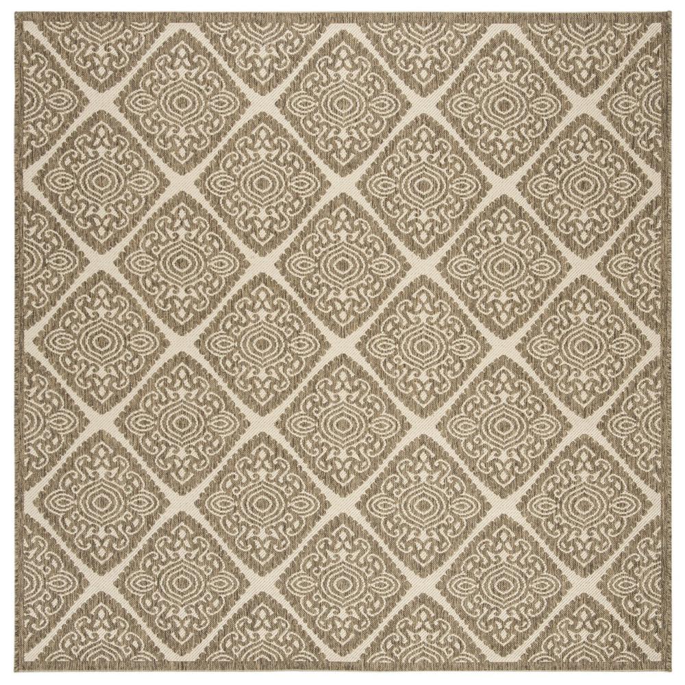 LINDEN 100, CREAM / BEIGE, 6'-7" X 6'-7" Square, Area Rug, LND132C-6SQ. Picture 1