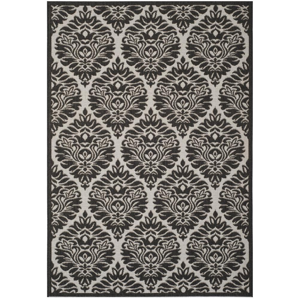 LINDEN 100, LIGHT GREY / CHARCOAL, 5'-1" X 7'-6", Area Rug, LND135A-5. Picture 1