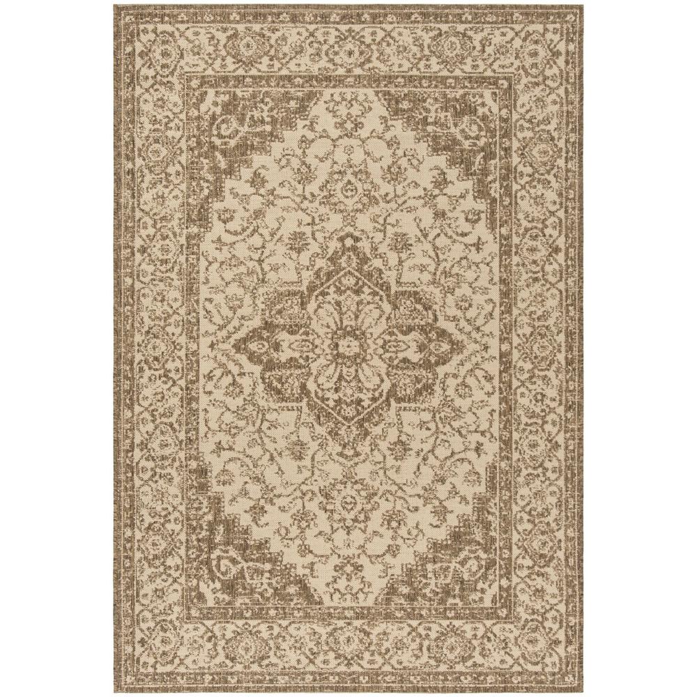 LINDEN 100, CREAM / BEIGE, 5'-1" X 7'-6", Area Rug, LND137C-5. Picture 1