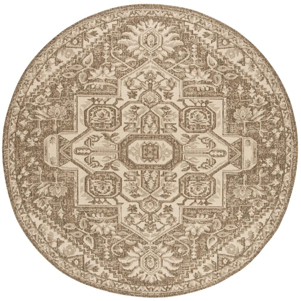 LINDEN 100, CREAM / BEIGE, 6'-7" X 6'-7" Round, Area Rug, LND138A-6R. Picture 1