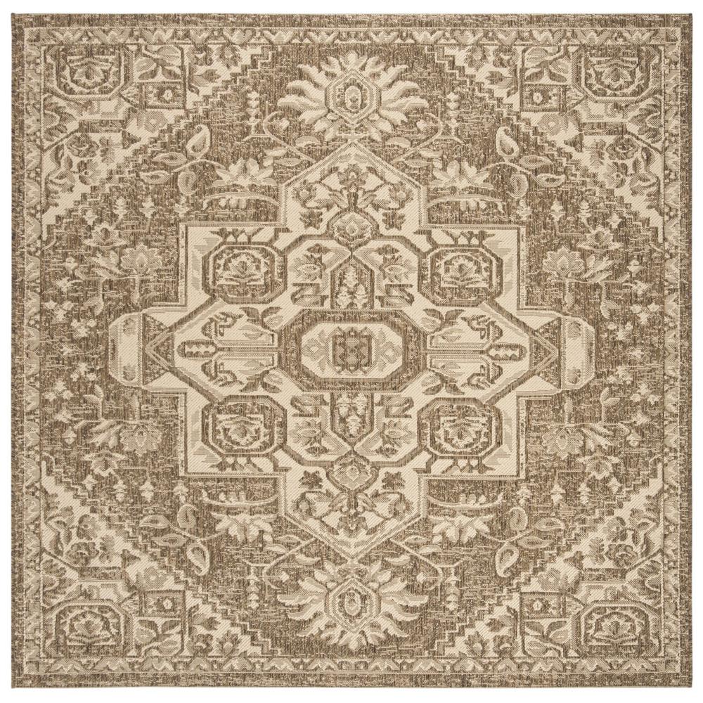 LINDEN 100, CREAM / BEIGE, 6'-7" X 6'-7" Square, Area Rug, LND138A-6SQ. Picture 1