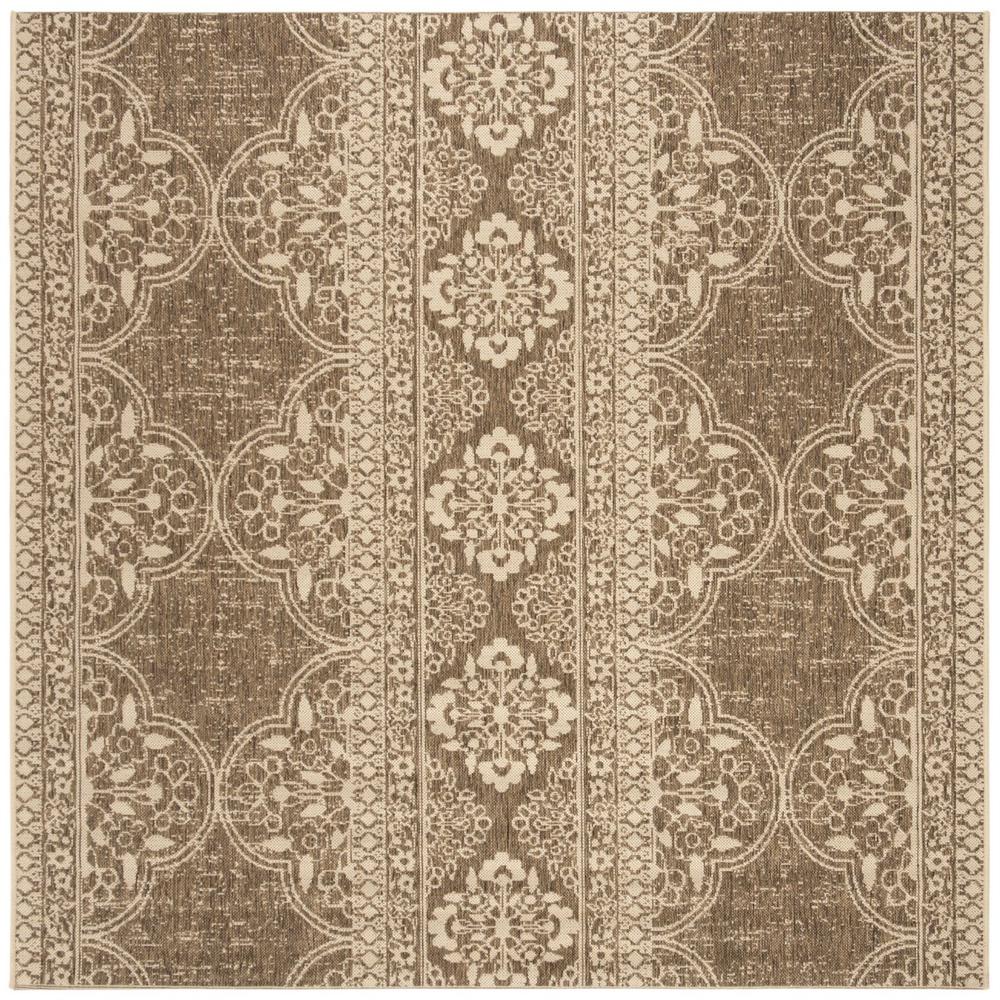LINDEN 100, CREAM / BEIGE, 6'-7" X 6'-7" Square, Area Rug, LND174A-6SQ. Picture 1