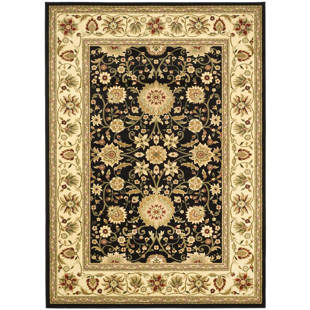 LYNDHURST, BLACK / IVORY, 4' X 6', Area Rug, LNH212A-4. Picture 1