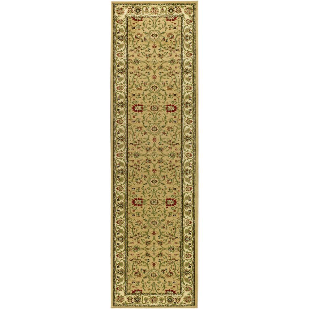 LYNDHURST, BEIGE / IVORY, 2'-3" X 12', Area Rug. Picture 1