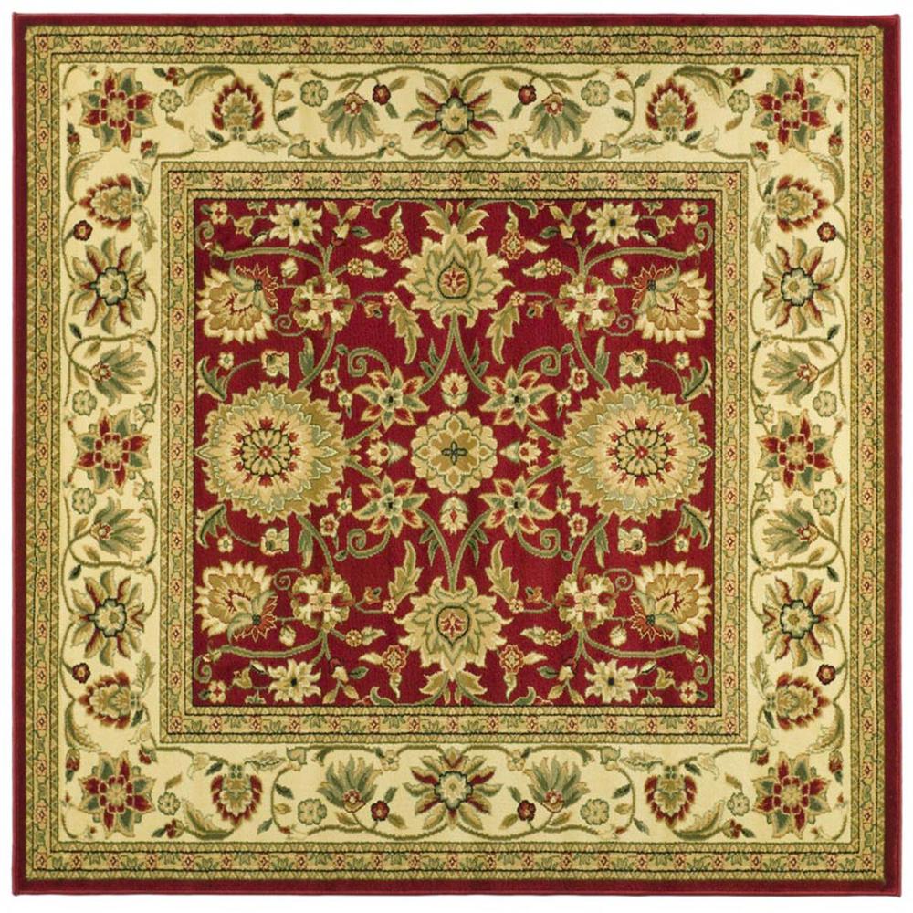 LYNDHURST, RED / IVORY, 6' X 6' Square, Area Rug, LNH212F-6SQ. Picture 1