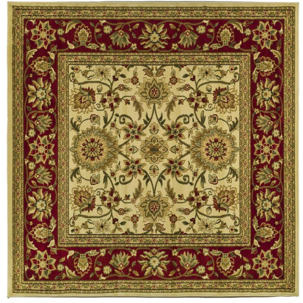LYNDHURST, IVORY / RED, 6' X 6' Square, Area Rug, LNH212K-6SQ. Picture 1