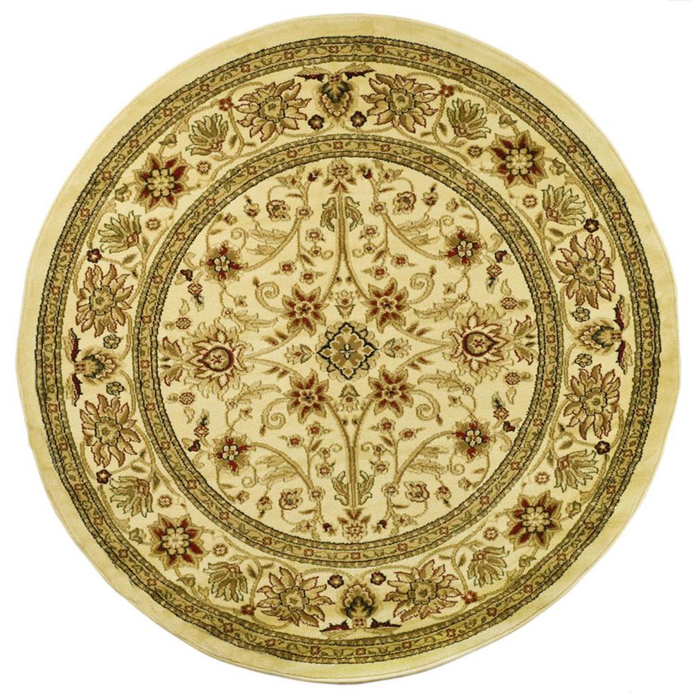 LYNDHURST, IVORY / IVORY, 5'-3" X 5'-3" Round, Area Rug, LNH212L-5R. Picture 1