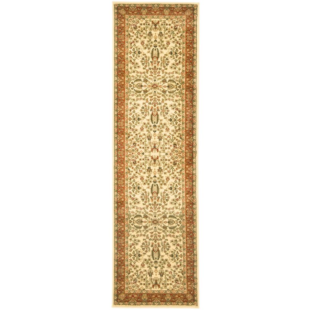 LYNDHURST, IVORY / RUST, 2'-3" X 10', Area Rug. Picture 1