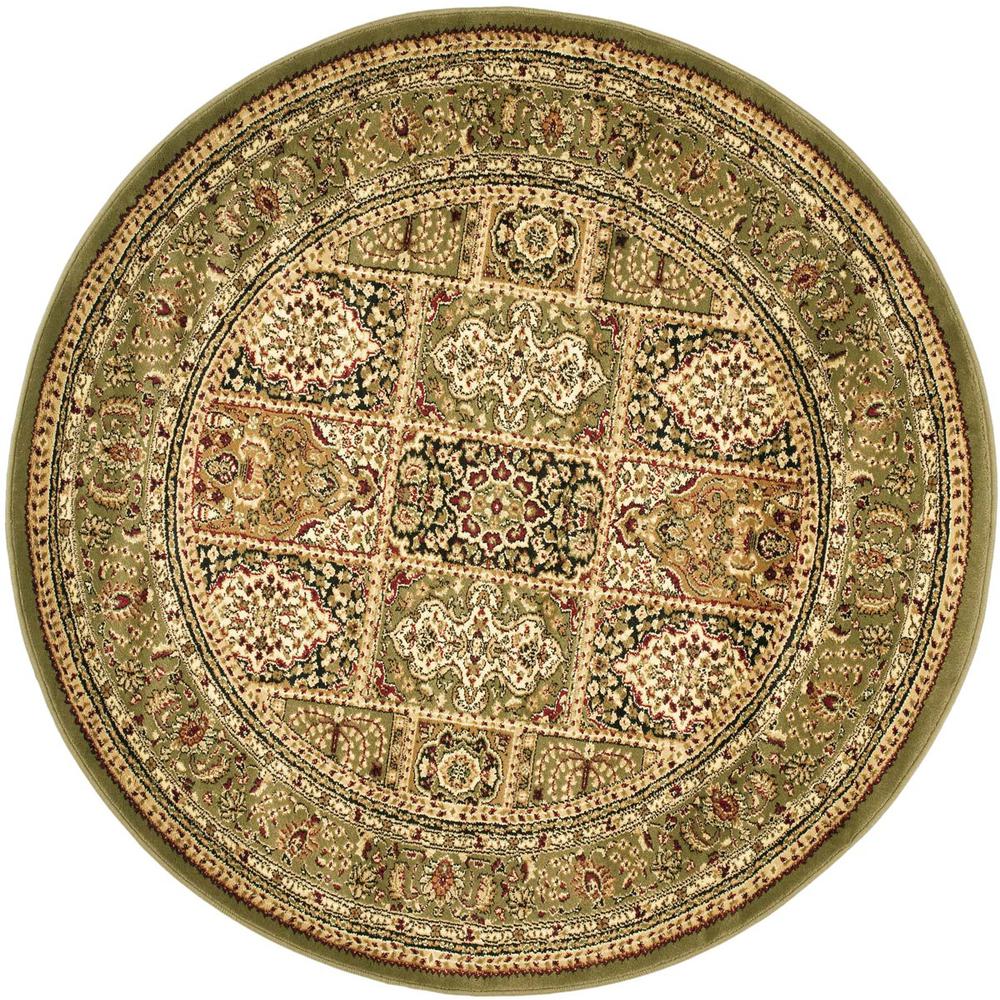 LYNDHURST, MULTI / GREEN, 10' X 10' Round, Area Rug. Picture 1
