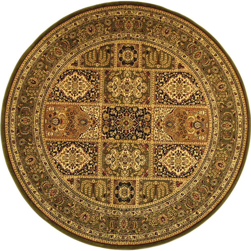 LYNDHURST, MULTI / GREEN, 8' X 8' Round, Area Rug. Picture 1