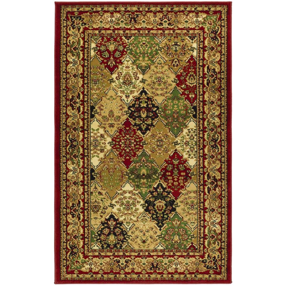 LYNDHURST, MULTI / RED, 3'-3" X 5'-3", Area Rug, LNH221B-3. Picture 1